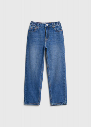 Джинсы Mom для девочек, Синий