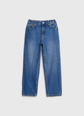 Джинсы Mom для девочек, Синий