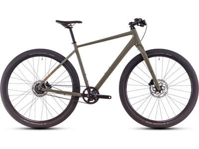 Дорожный велосипед Cube Hyde Pro, год 2025, цвет Зеленый-Желтый, ростовка 22