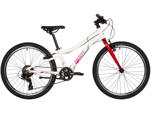 Подростковый велосипед Novatrack Novara 24 V-brake, год 2025, цвет Белый, ростовка 10