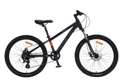 Подростковый велосипед Wind Ultra 24, год 2025, цвет Черный
