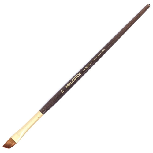 Кисть синтетика №10 скошенная Малевичъ "Клод"