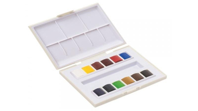 Набор акварели для путешествий Sennelier "La Petite" 12 цветов, в полукюветах, в пластике