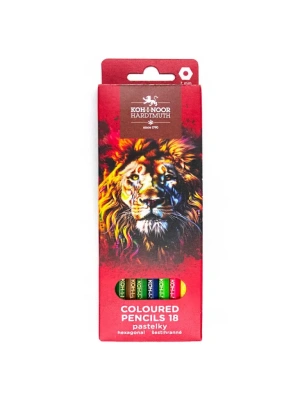 Набор карандашей цветные Koh-I-Noor "RED LION", 18 цв, картон.упак. с подвесом