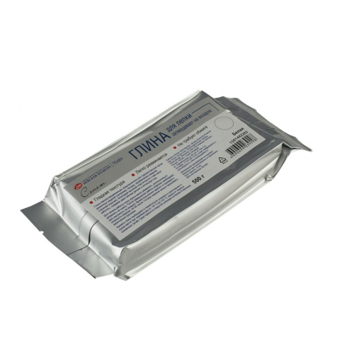 Глина для лепки cамозатвердевающая "Сонет", 500г, белая