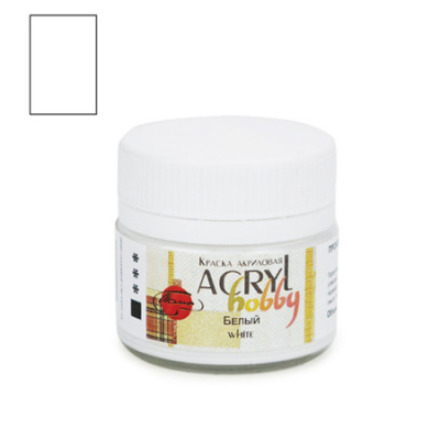 Акрил "Хобби" 20 мл Белый