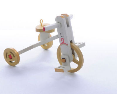 Игрушка Новогодняя "IDH Center: wood-souvenirs" Детский велосипед 1013 Classic Yellow Wheels
