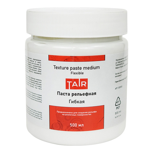 Паста акриловая рельефная гибкая Таир, 500 мл