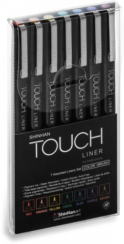Набор линеров Touch Liner Brush 7 шт. цветные