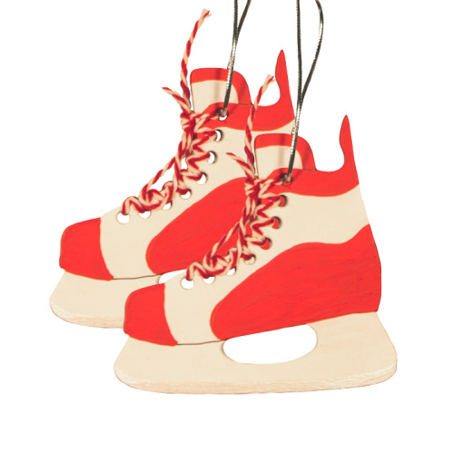 Игрушка деревянная "IDH Center" Хоккейные коньки 3020