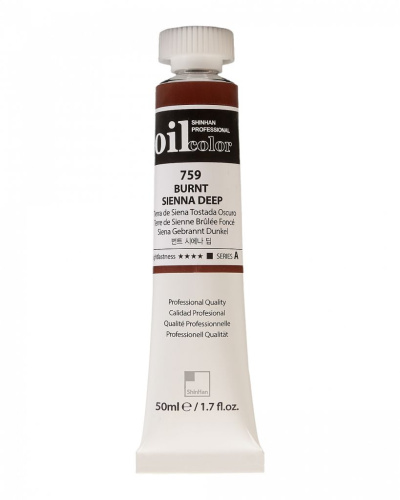 Масло ShinHanart "Professional" туба 50 мл №759 Сиена жженая насыщенная кат.A