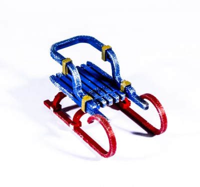 Игрушка деревянная "IDH Center" Санки Большие 640-6