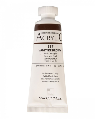 Акрил ShinHanart "Professional" туба 50 мл №557 Коричневый Ван Дик кат.A