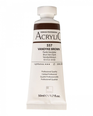Акрил ShinHanart "Professional" туба 50 мл №557 Коричневый Ван Дик кат.A