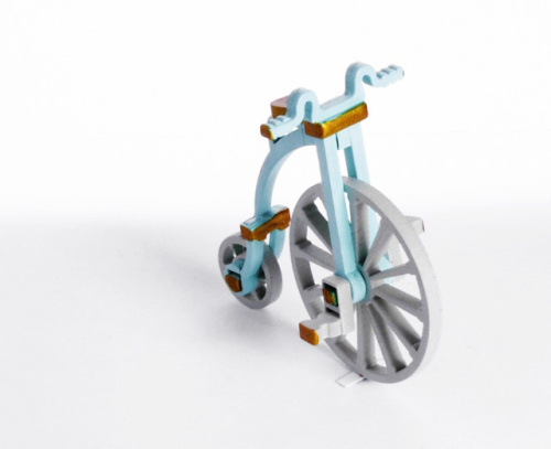 Игрушка деревянная "IDH Center" Ретро Велосипед 56GG64/25804 Classic