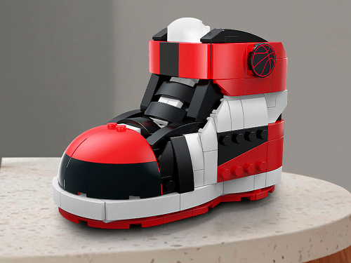 JK8202 Конструктор Красно-белая кроссовка