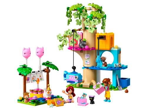 Friends 42666 Конструктор День рождения кошки и дом на дереве