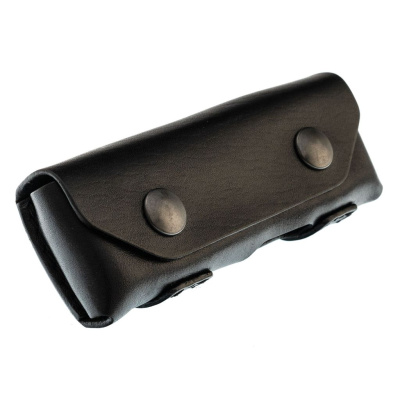 Горизонтальный чехол для складного ножа на пояс, 130 мм, 2 кнопки