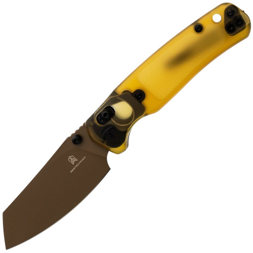 Складной нож Bestech Knives Cicada's Wing, сталь 10Cr15MoV, рукоять Ultem, золотистый/коричневый