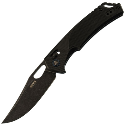 Складной нож SRM Retreiver 9201, сталь D2 Blackwash, рукоять Black G10