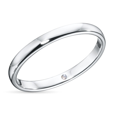 Обручальное кольцо из белого золота э4712кц05152000