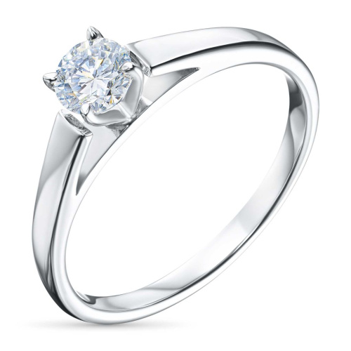 Классическое кольцо из серебра э0612кц10210204_white