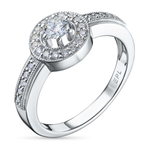 Классическое кольцо из белого золота э4712кц02186800_white