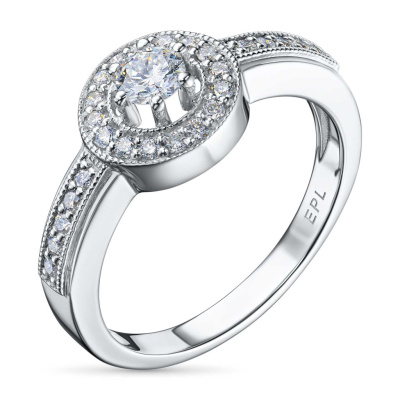 Классическое кольцо из белого золота э4712кц02186800_white