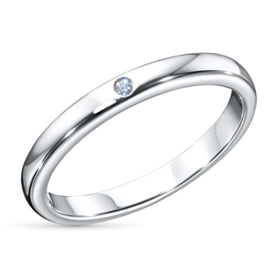 Обручальное кольцо из серебра э0612кц03153900