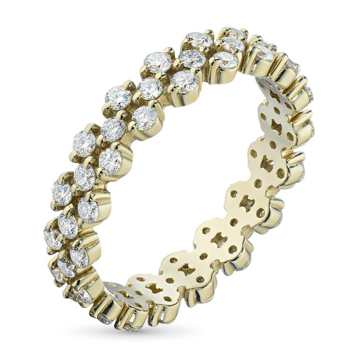 Кольцо из желтого золота с бриллиантами э0301кц11173000