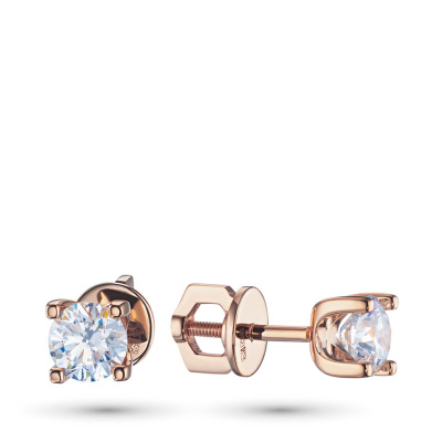 Пусеты из красного золота э0212пс06200852_white