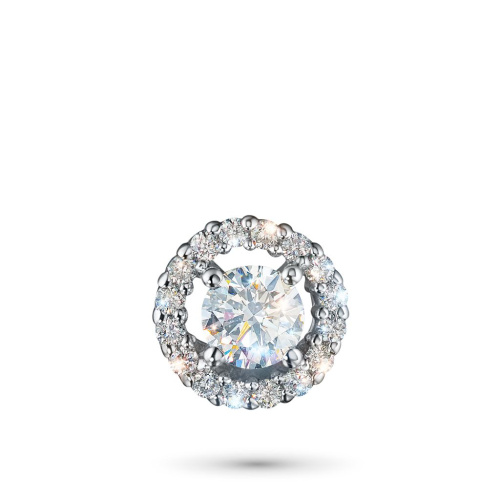 Классическая подвеска из серебра э0612пд03182000_white