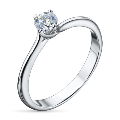 Помолвочное кольцо из серебра э0612кц04203083_white