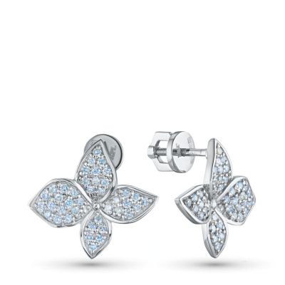 Пусеты из белого золота э4012пс08240363_white