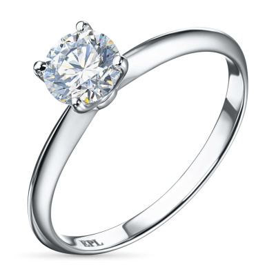 Помолвочное кольцо из белого золота э4712кц06181200_white