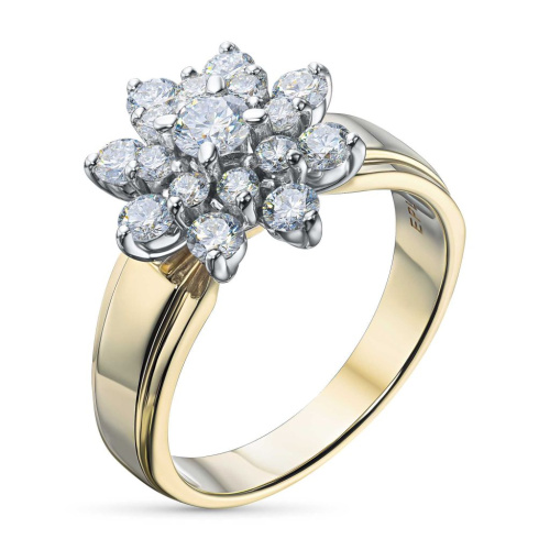 Кольцо из комбинированного золота э4812кц09160400