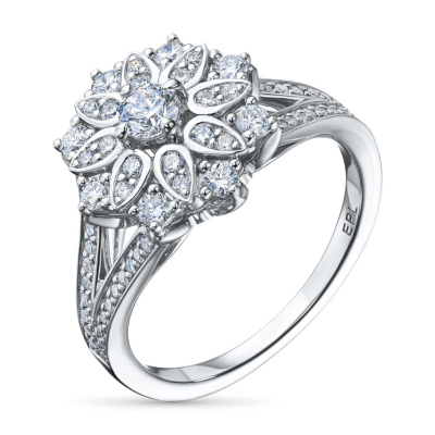 Кольцо из белого золота э4712кц04186100