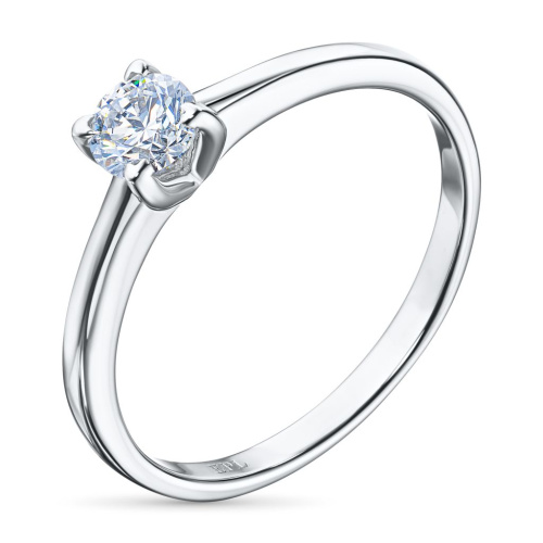 Классическое кольцо из белого золота э4712кц07132200_white