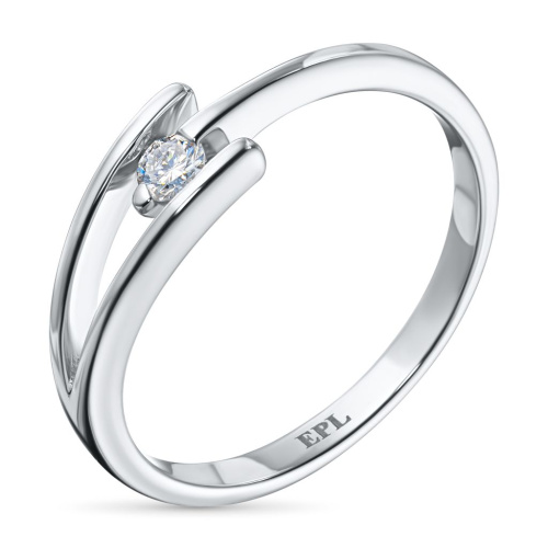 Классическое кольцо из серебра э0612кц01158900_white