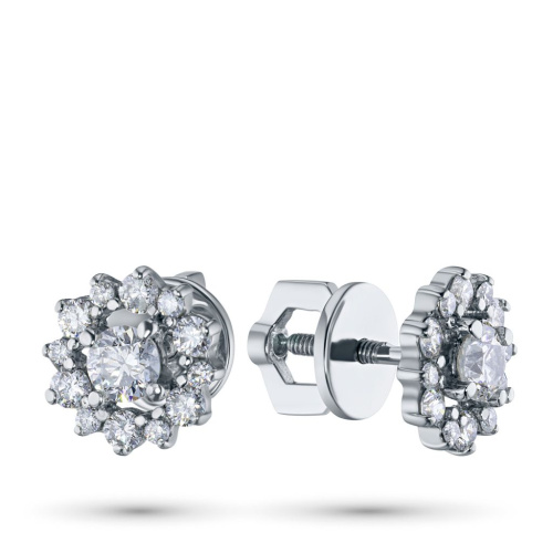 Пусеты из белого золота э4712пс05165500