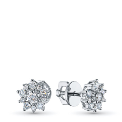 Пусеты из белого золота э4712пс10177200