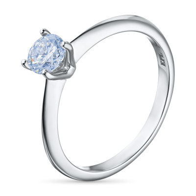 Классическое кольцо из серебра э0612кц02241102_white