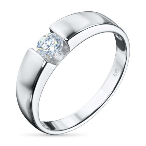 Классическое кольцо из белого золота э4712кц01220883_white