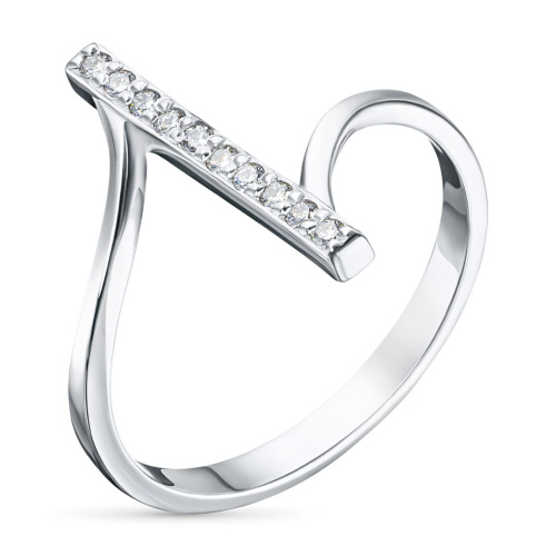 Кольцо из белого золота с бриллиантами э0901кц03210507