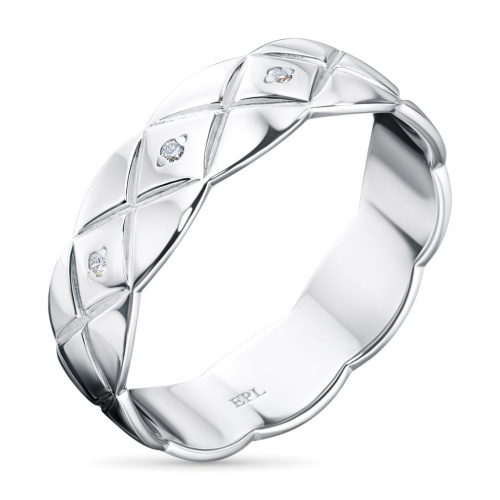 Кольцо из серебра с бриллиантами э0601кц06184300