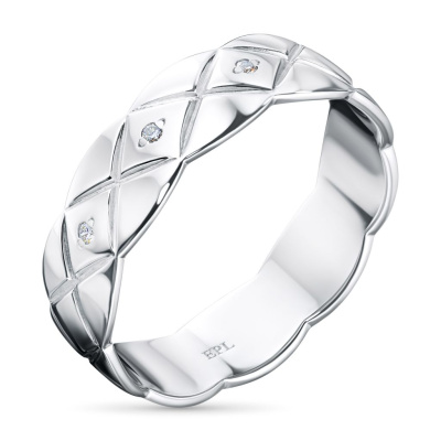 Кольцо из серебра с бриллиантами э0601кц06184300