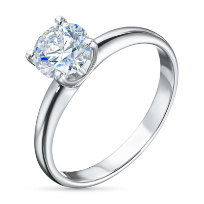 Классическое кольцо из серебра э0612кц11102400_white