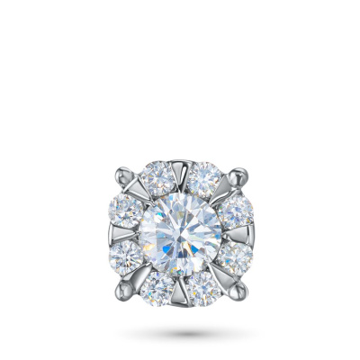 Классическая подвеска из серебра э0612пд05153500_white