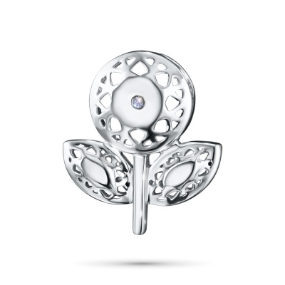 Классическая подвеска из серебра э0612пд04202937_white