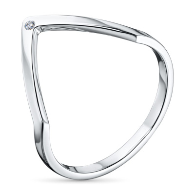 Обручальное кольцо из серебра э0612кц02193800_white